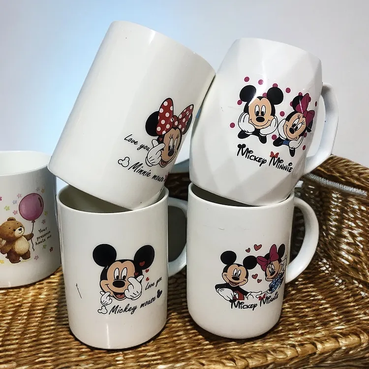 可爱陶瓷马克杯大容量高颜值早餐杯带盖咖啡杯