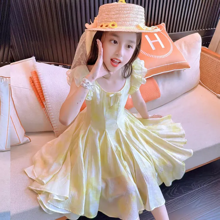 女童公主裙2025夏装3-6岁宝宝小女孩裙子夏季洋气小孩儿童连衣裙