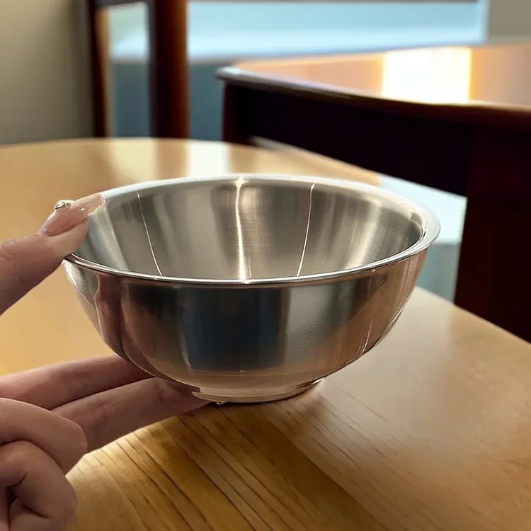 伦凯高端双层碗不锈钢隔热防烫家用食品级304宝宝吃饭儿童成人