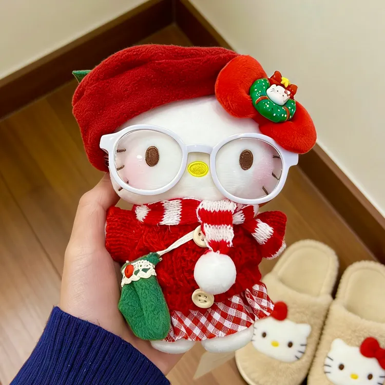 正版hellokitty圣诞红苹果三丽鸥kt包包挂件书包送人生日礼物女
