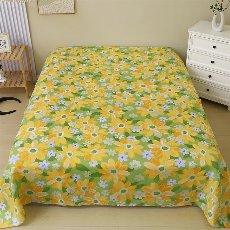 床单单件斜纹棉双人床单男女家用加大柔软亲肤四季通用宿舍被单