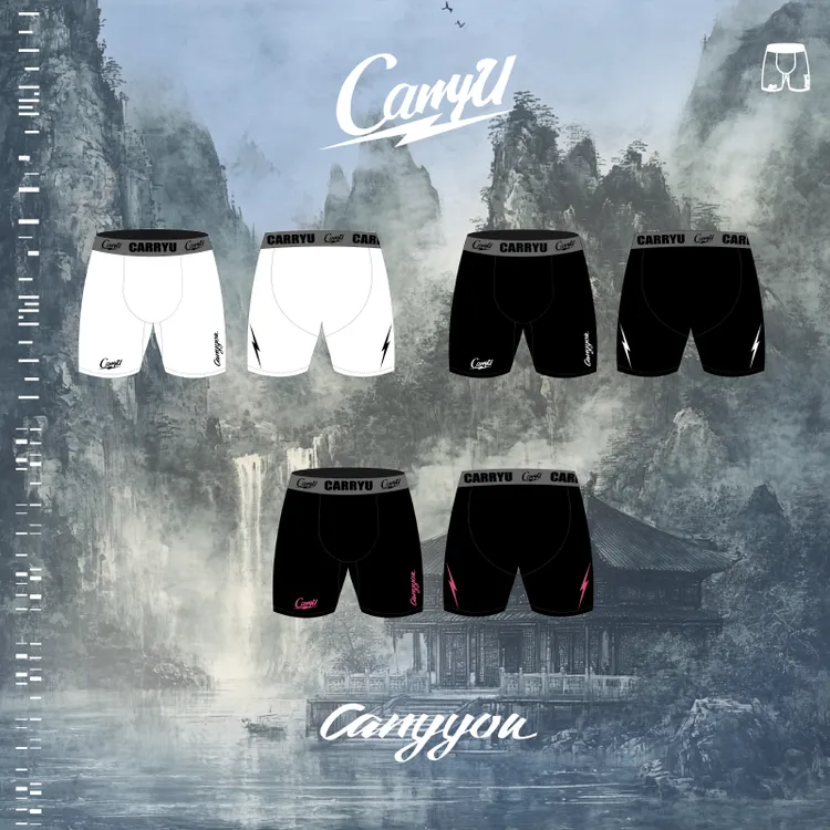 CarryU紧身裤氨纶加压篮球五分运动健身跑步七分秋冬压缩裤子男