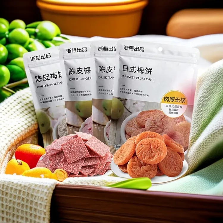 浙梅日式梅饼 陈皮梅饼梅片组合26g*4袋无核新鲜BD
