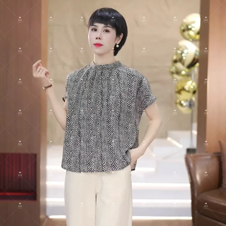 【渲渲推荐】SJIE-1043夏季时尚正反两穿条纹衬衣