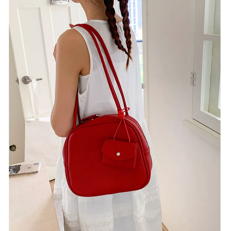 韩版时尚文艺学院风腋下包包女单肩包新款大容量简约百搭托特包