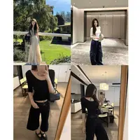徐秋阳  羊毛u领T  秋季新款百搭时尚休闲显瘦显白唐装上衣HH9930