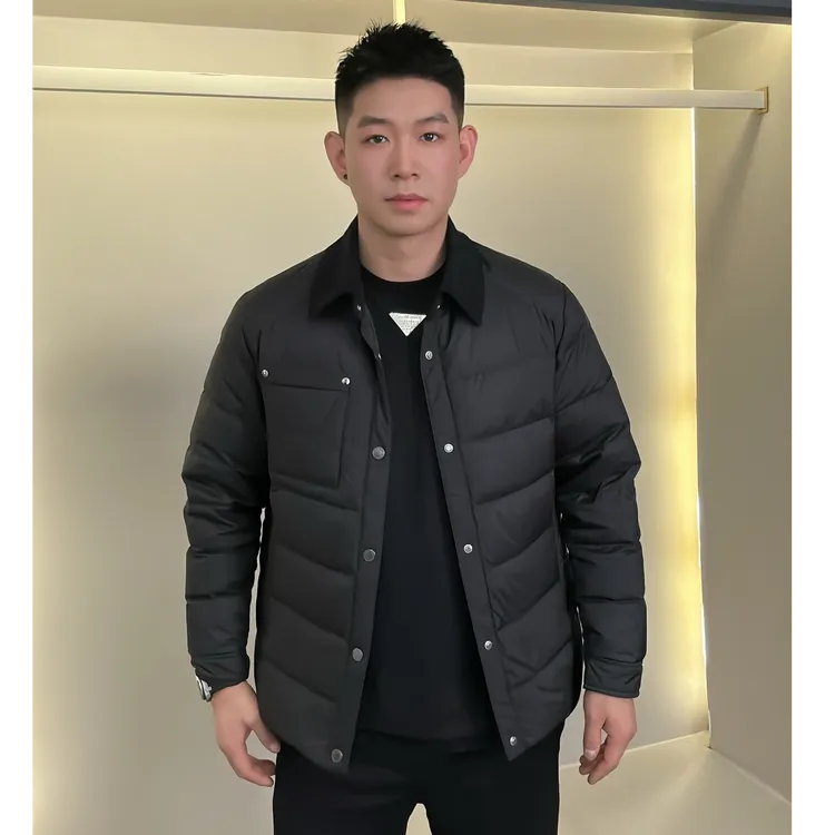 【壹帧品】高端羽绒服超轻保暖翻领帅气时尚百搭修身冬季男士外套