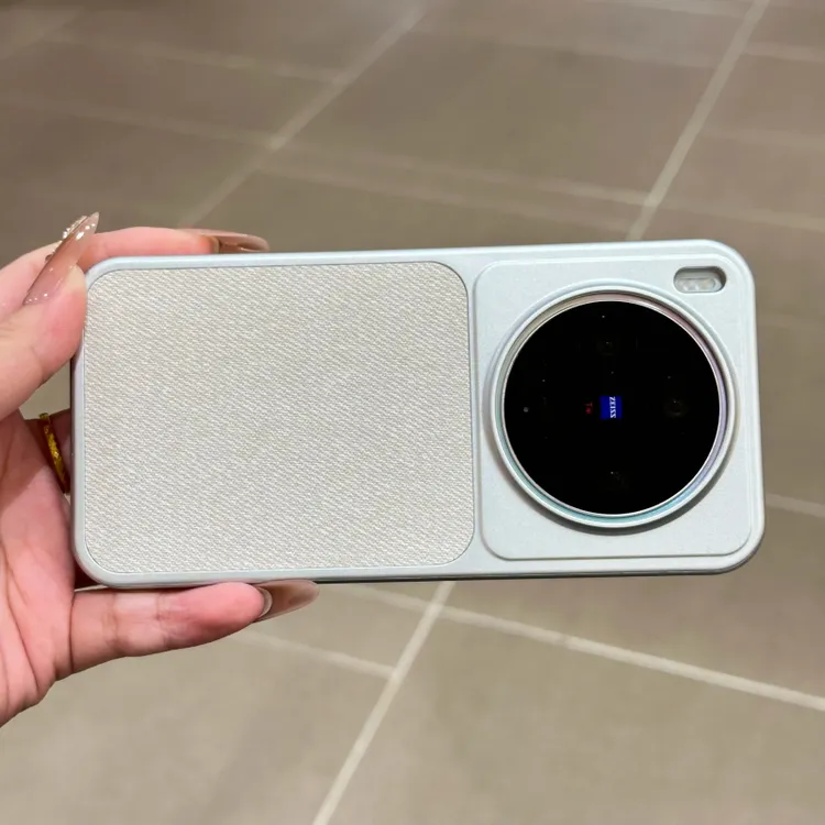 轻奢亚麻毛布料磁吸适用vivox300pro手机壳新款x300简约防摔硬壳