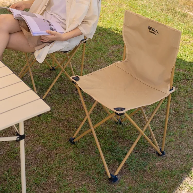 原始人靠背椅椅子折叠板凳便携沙滩椅折叠便携钓鱼凳子野餐小马扎
