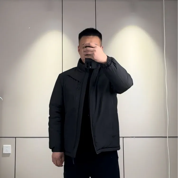 秋冬季新款长袖立领棉衣保暖休闲通勤潮流时尚商务雅痞男款棉服