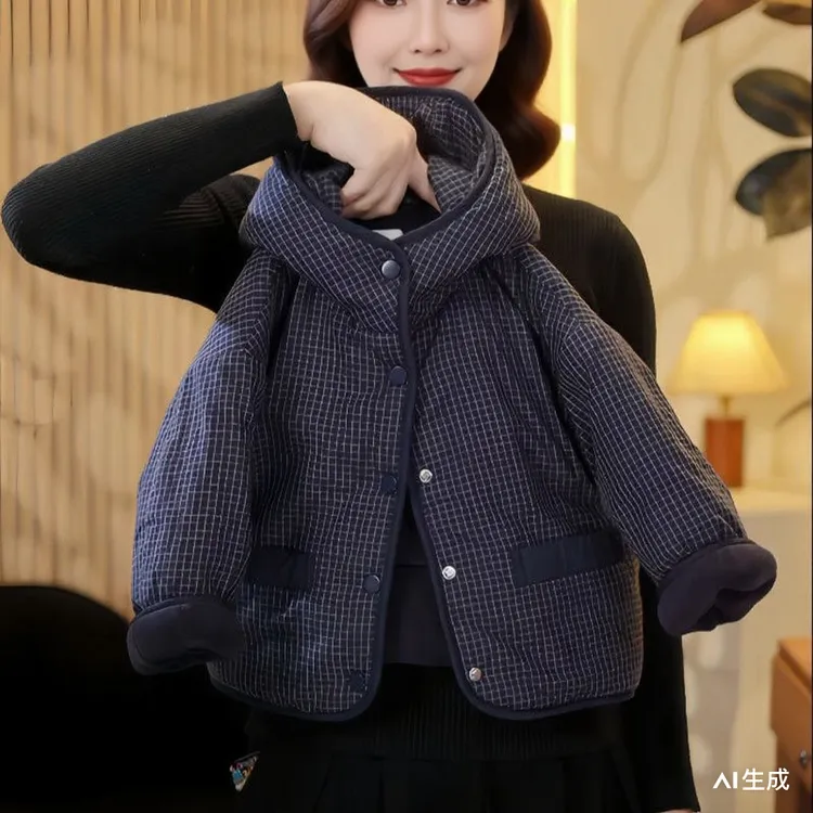 【加绒棉服】2025秋冬新款儿童时尚韩系宽松保暖加绒加厚棉服外套