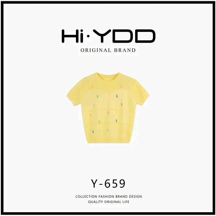 YDD•「Y-659」夏季新款简约修身潮流休闲设计师百搭上衣DL-33874