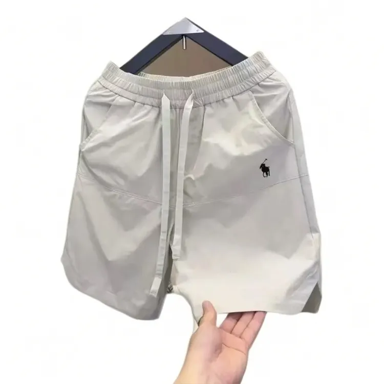 稻草人透气韩版刺绣薄款短裤意式男士夏季轻薄短裤男士沙专柜品质