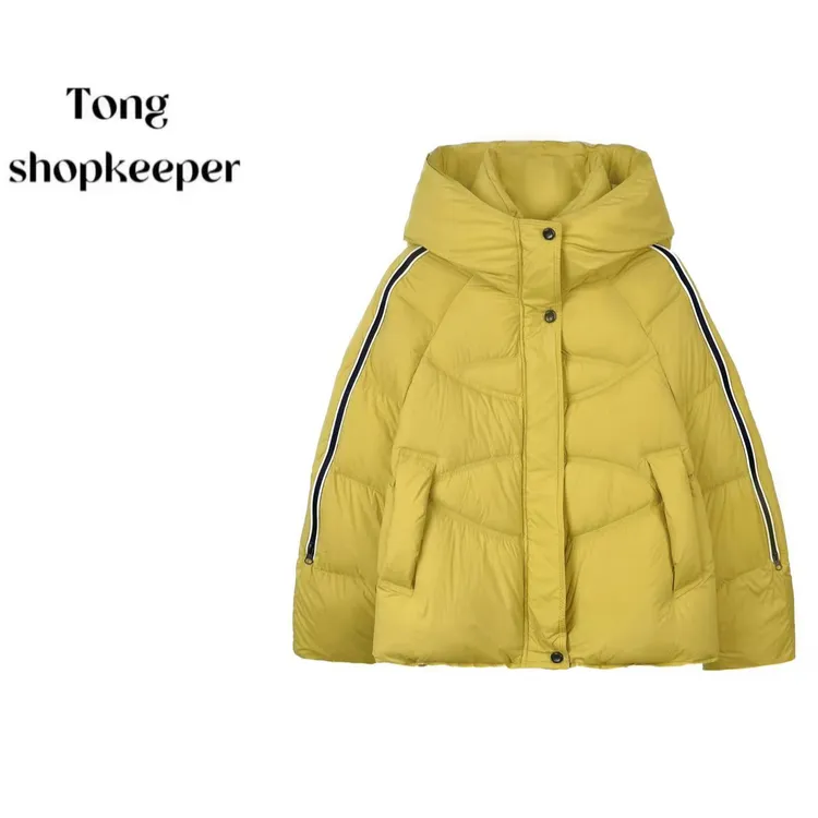 QJ/彤掌柜1683051 冬款25极寒大鹅美式拉链设计酷帅保暖羽绒服