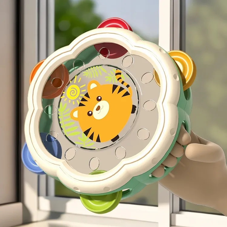 婴儿玩具手拍鼓男孩6个月以上0-1岁幼儿童拍拍鼓早教益智宝宝铃鼓