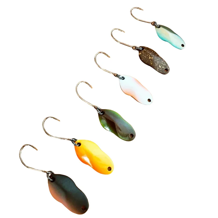 【三只】黑坑鳟鱼溪流微物马口小红尾黄铜亮片2.5克飘落型亮片