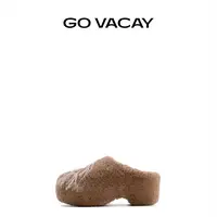 EMPTY BEHAVIOR·GOVACAY·云朵拖鞋 毛绒溜须 白棕双色