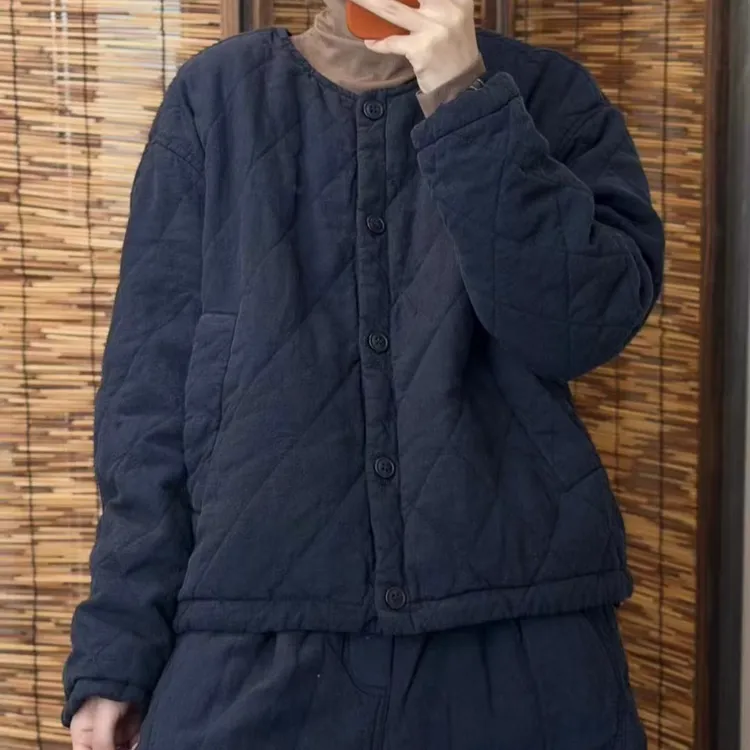 希哦新品9663冬季夹棉保暖棉服外套女时尚百搭显瘦洋气上衣女