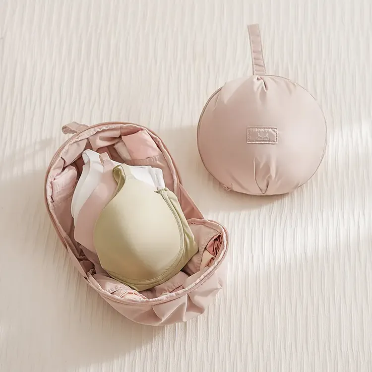 球形内衣收纳包旅行收纳袋袜子内衣内裤三合一文胸收纳袋便携