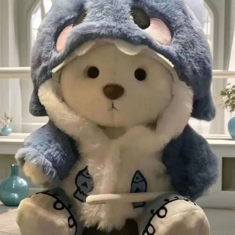 七夕情人节送女生呆萌可爱娃娃小熊玩偶毛绒玩具卧室装饰陪睡玩偶