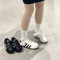 是小可爱~魔术贴厚底休闲单鞋女大头鞋5806/A6