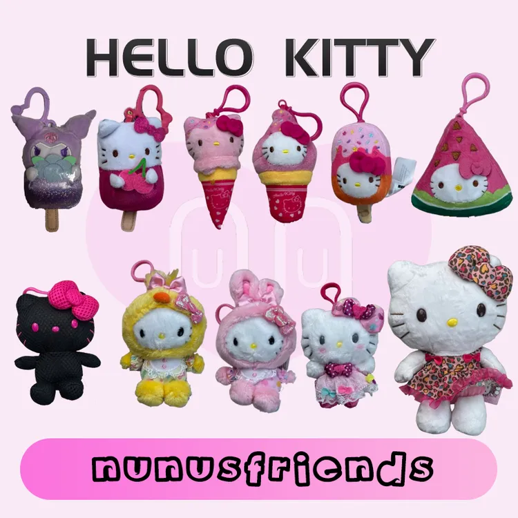【美国限定】正版HELLOKITTY挂件钥匙扣美版粉西瓜甜筒库洛米KITTY