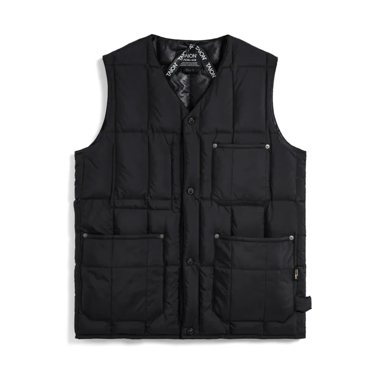 TAION体温【800蓬户外方格羽绒马甲】