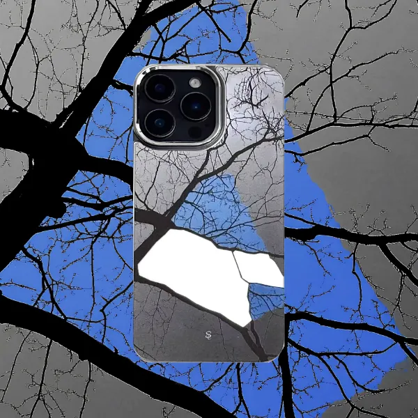 天空的脉络·适用苹果16pro小米15iphone16华为mate70镜面手机壳