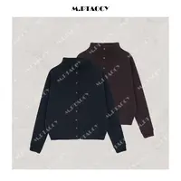 桃桃码-【身价两亿】设计师款 简洁老钱风肌理感立领开衫上衣女1098