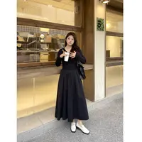 裂渡宣宣【月光舞曲】微胖大码女秋时尚百搭针梭拼连衣裙ZY509V23
