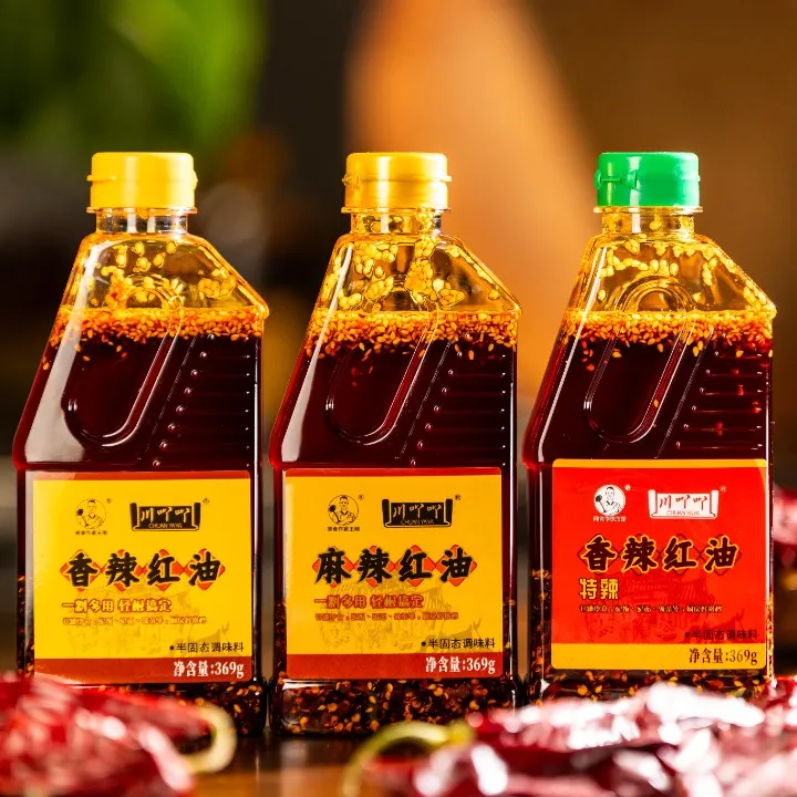 川味红油369克香辣特辣麻辣三种口味川吖吖＆美食作家王刚
