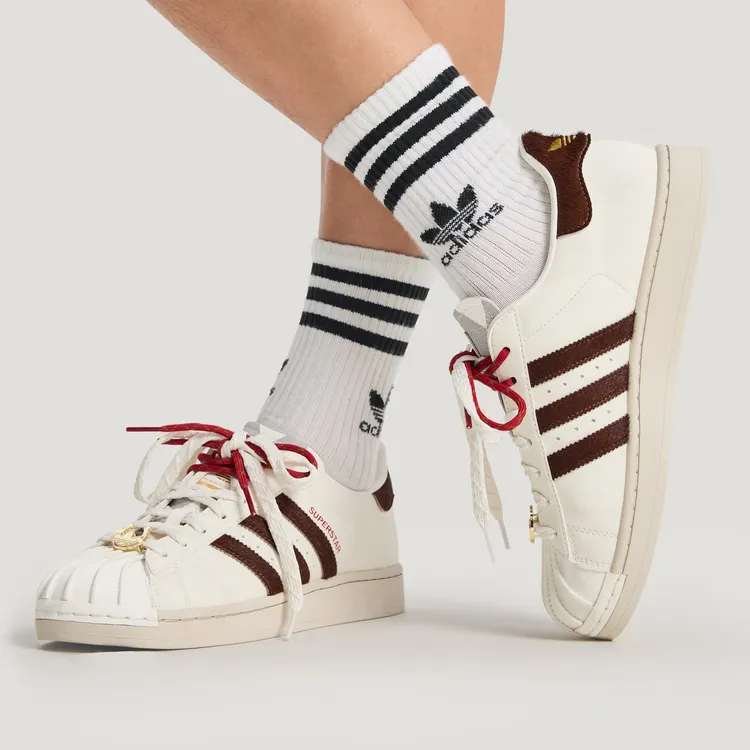 adidas/阿迪达斯三叶草中性SUPERSTARII复古白红经典贝壳头KJ6293