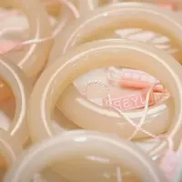 【逍遥】和田玉藕粉手镯*061/0300/多样性发/1件