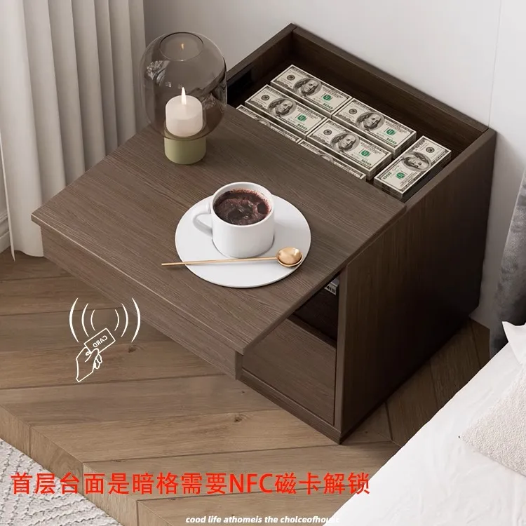 【M04 】暗格床头柜实木轻奢简约设计床头柜家用暗格柜子