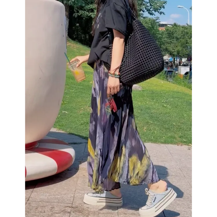 【绿野仙踪】C632 花卉晕染半身裙 k3264
