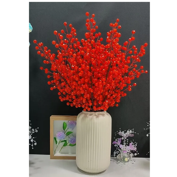 【年宵花】16大支一路长红（卡10切面珠版）DIY材料包