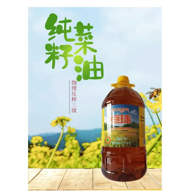 精榨压榨低温精炼产品黄金菜籽油儿童食用健康营养烹饪多种工艺