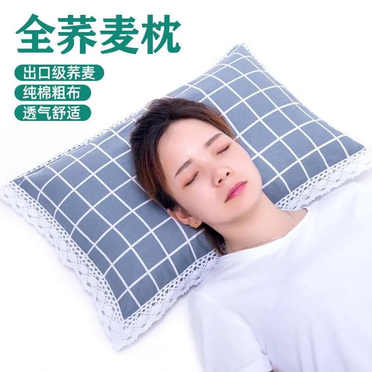 老粗布全荞麦壳枕头颈椎枕芯荞麦皮成人学生宿舍儿童枕午睡家用