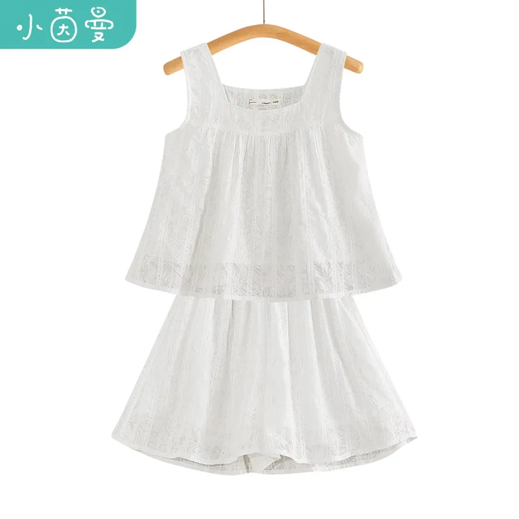 小茵曼【微笑天使】女童套装秋款百合洋气时尚大童秋装JRX242019