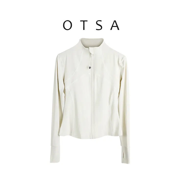 OTSA运动外套健身服女长袖上衣跑步服裸感瑜伽服休闲瑜伽外套109