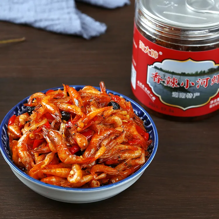 湖南特产自制下饭菜即食小河虾新鲜虾米下饭菜拌饭拉面河虾干速食