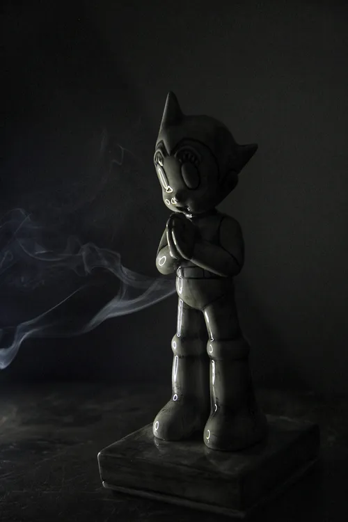 阿童木经典动漫造型陶瓷香炉潮流桌面摆件圣诞礼物