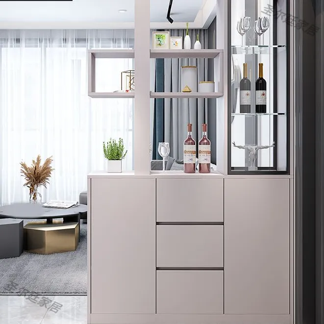 玄关柜鞋柜一体客厅进门酒柜现代简约屏风小户型隔断柜双面门厅柜