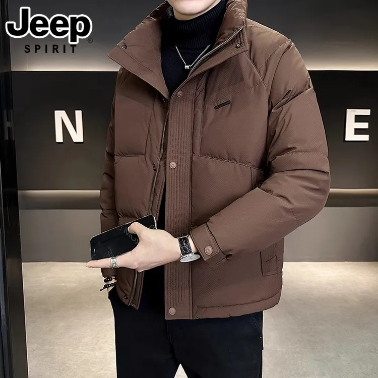 男士羽绒服最新款2025爆款冬季新款宽松立领潮流冬装保暖轻奢痞帅