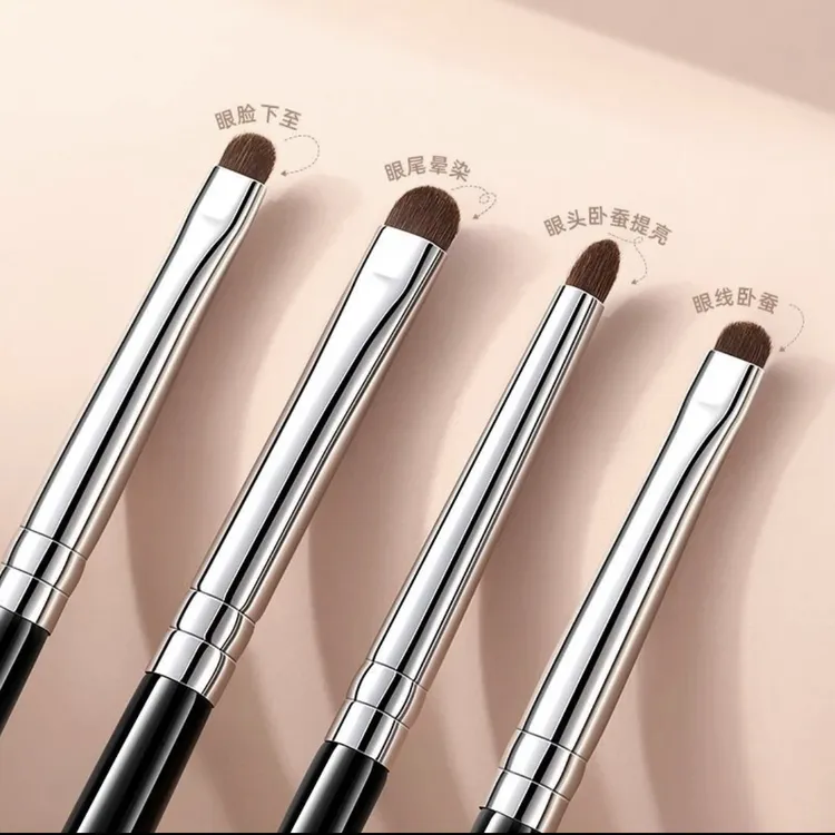 动物毛小号精细眼影眼线细节刷小马毛晕染套装便携木杆沧州化妆刷