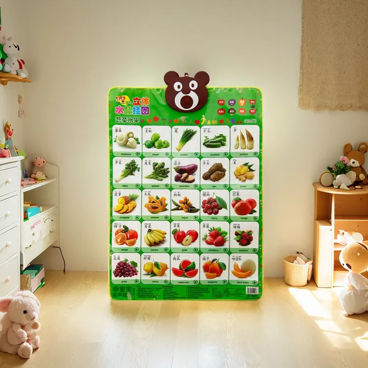婴幼儿童早教玩具有声挂图小孩学说话神器1-2岁3宝宝发音挂图点读