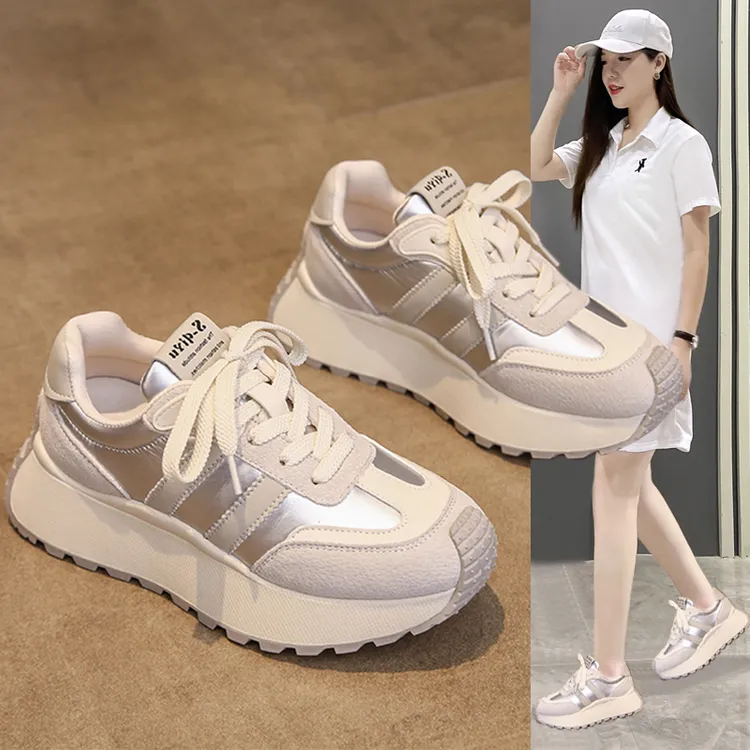 高级感阿甘鞋女ins2025年春季小个子运动休闲鞋鞋子女ins潮牌百搭