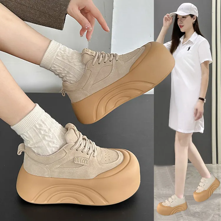 面包鞋女ins韩版小众休闲鞋丑萌大头鞋2024秋季新款百搭松糕单鞋