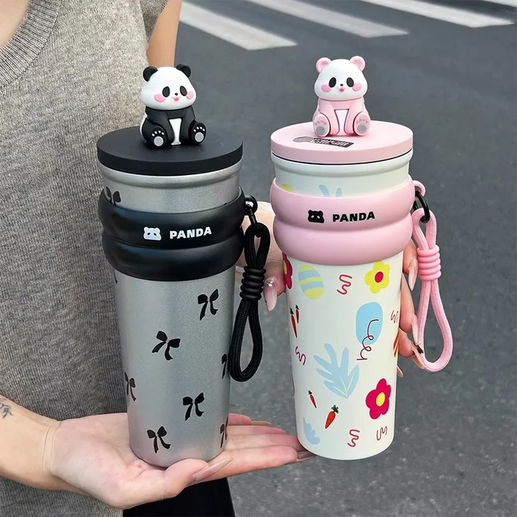 保温杯大容量吸管女生可爱外出便携送女朋友高颜值ins高级感秋冬