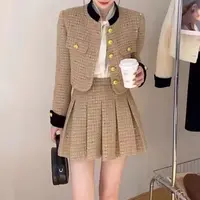 高级大方显瘦洋气法式百搭女神轻奢别致设计感时尚套装